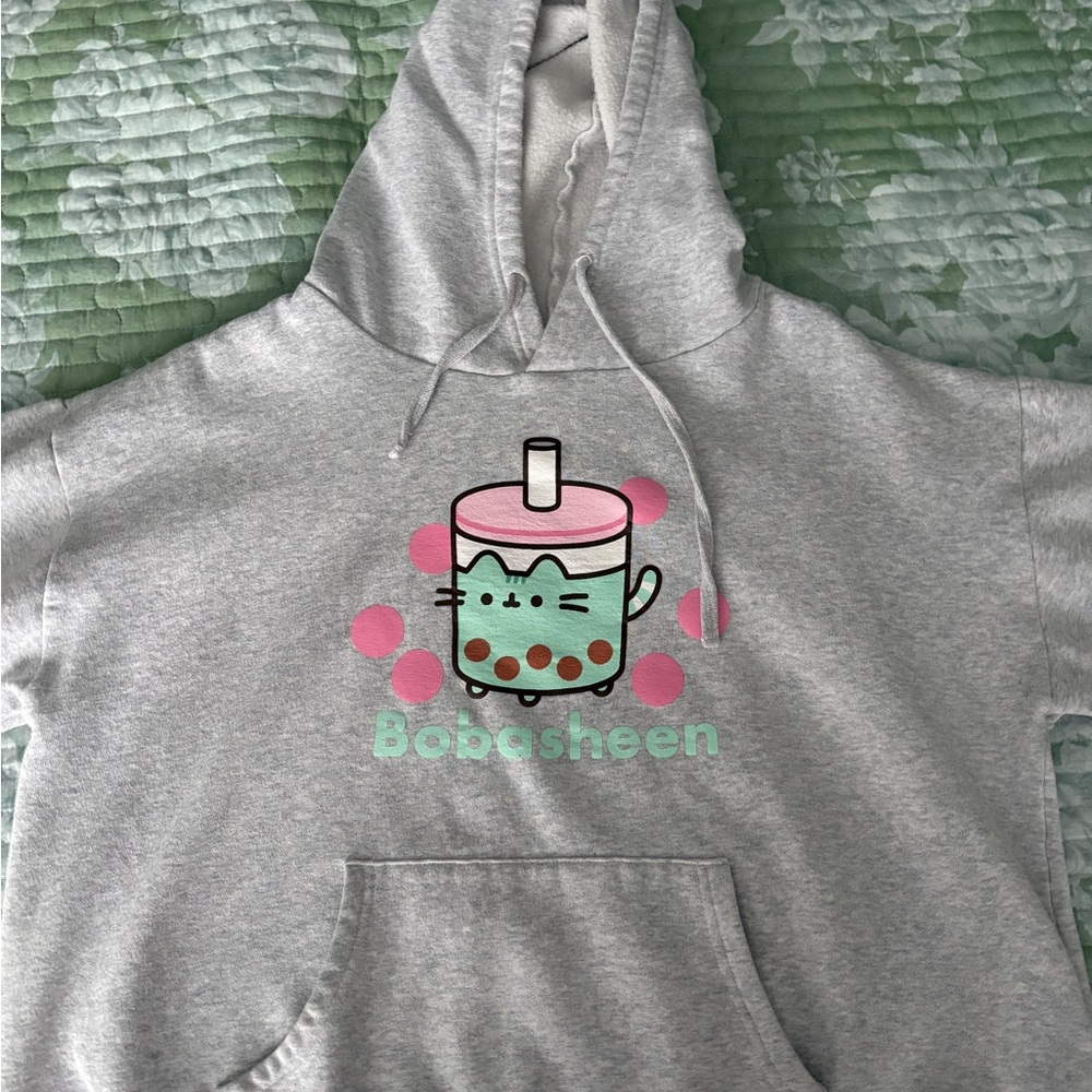 Pusheen/Bobasheen Gray Fleece Hoodie